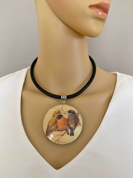 Pendant Necklace: Birds of a Feather