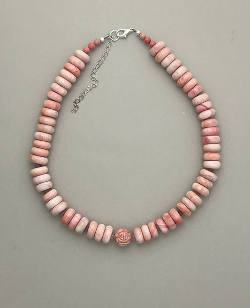 Pink Shell Statement Necklace