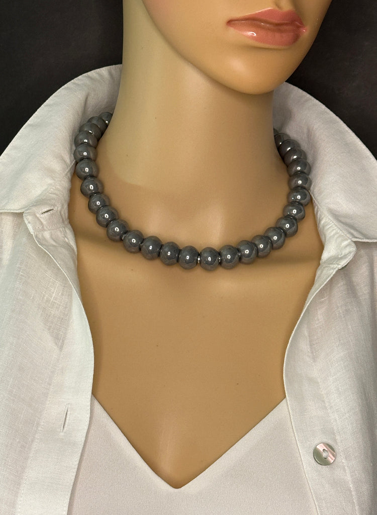 Vintage Ceramic Statement Necklace