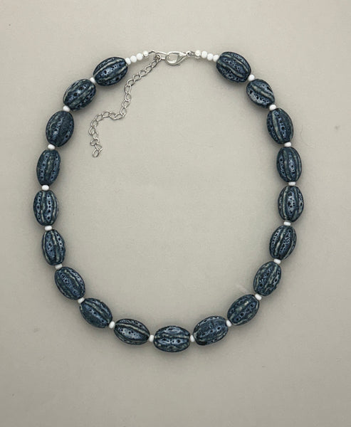 Afghan Ceramic Statement Necklace