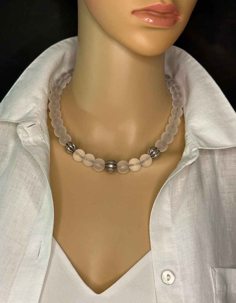 Clear Quartz Statement Necklace