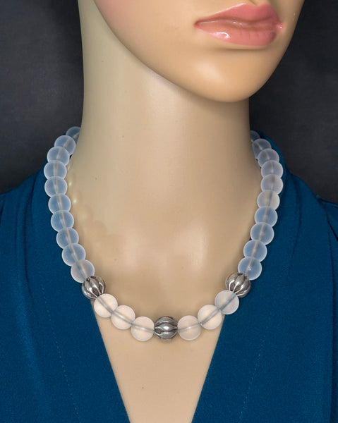 Clear Quartz Statement Necklace