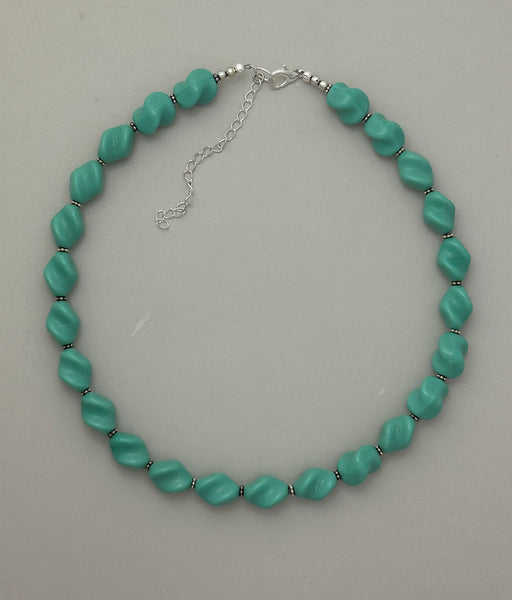 Vintage German Glass Statement Necklace
