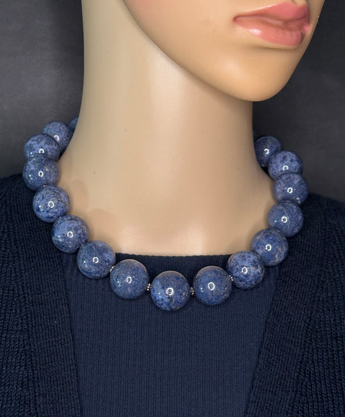 Dumortierite Statement Necklace