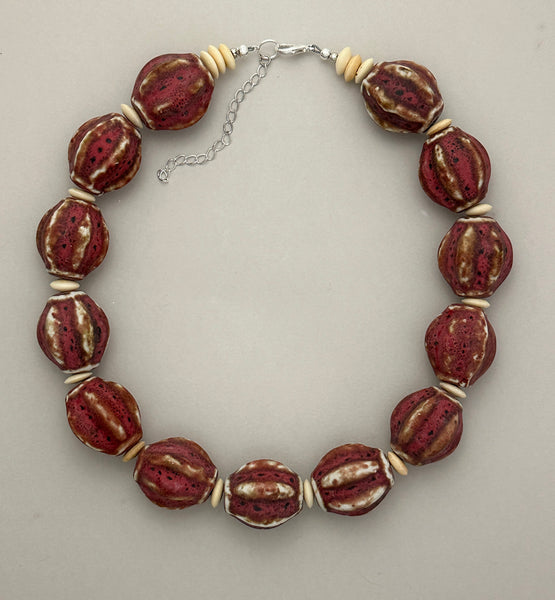 Afghan Ceramic Statement Necklace