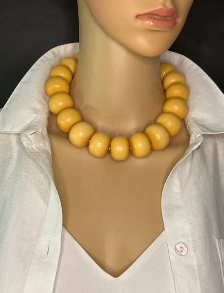 Tibetan Resin Statement Necklace