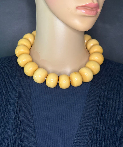 Tibetan Resin Statement Necklace