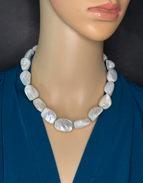 Mother-of-Pearl Statement Necklace