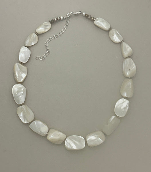 Mother-of-Pearl Statement Necklace