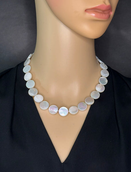 Mother-of-Pearl Statement Necklace