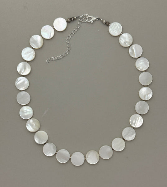 Mother-of-Pearl Statement Necklace