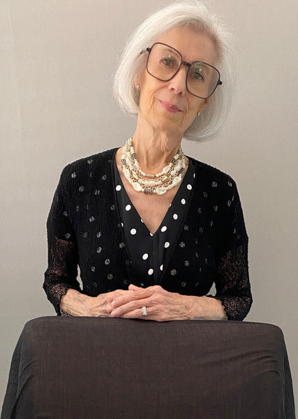 Multi-Strand Mother of Pearl and Silver Statement Necklace