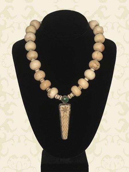 Afghan Jasper Statement Necklace