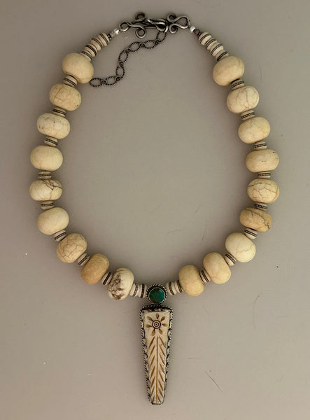Afghan Jasper Statement Necklace
