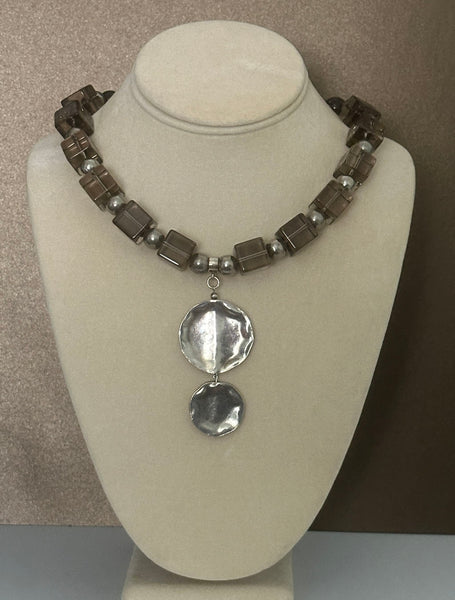 Smoky Quartz Statement Necklace