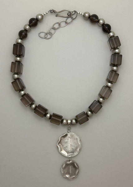 Smoky Quartz Statement Necklace