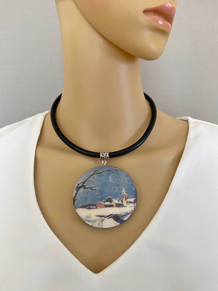 Pendant Necklace: Winter Wonderland
