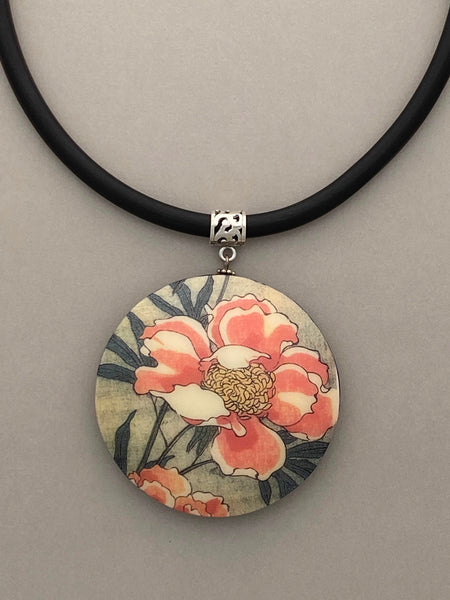 Pendant Necklace: Precious Peonies