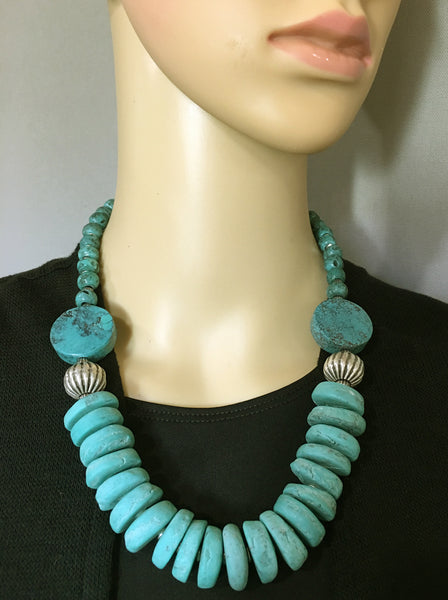 Afghan Mixed-Bead Statement Necklace